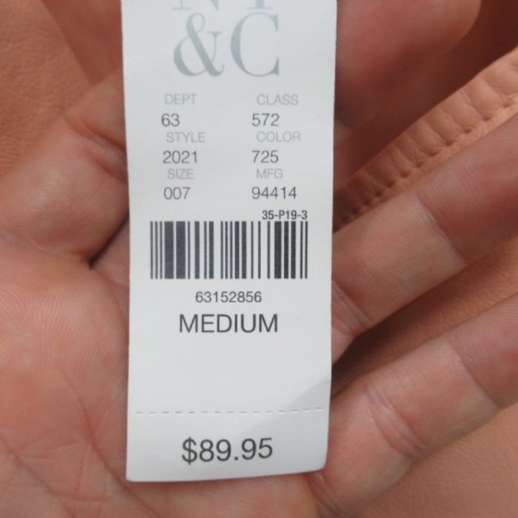 NWT New York & Company Pink Faux Leather Jacket - Med - Picture 6 of 6
